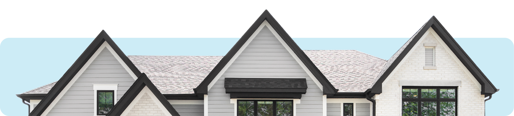 House with white roof
